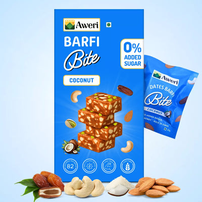 Dates Barfi Bite - Coconut