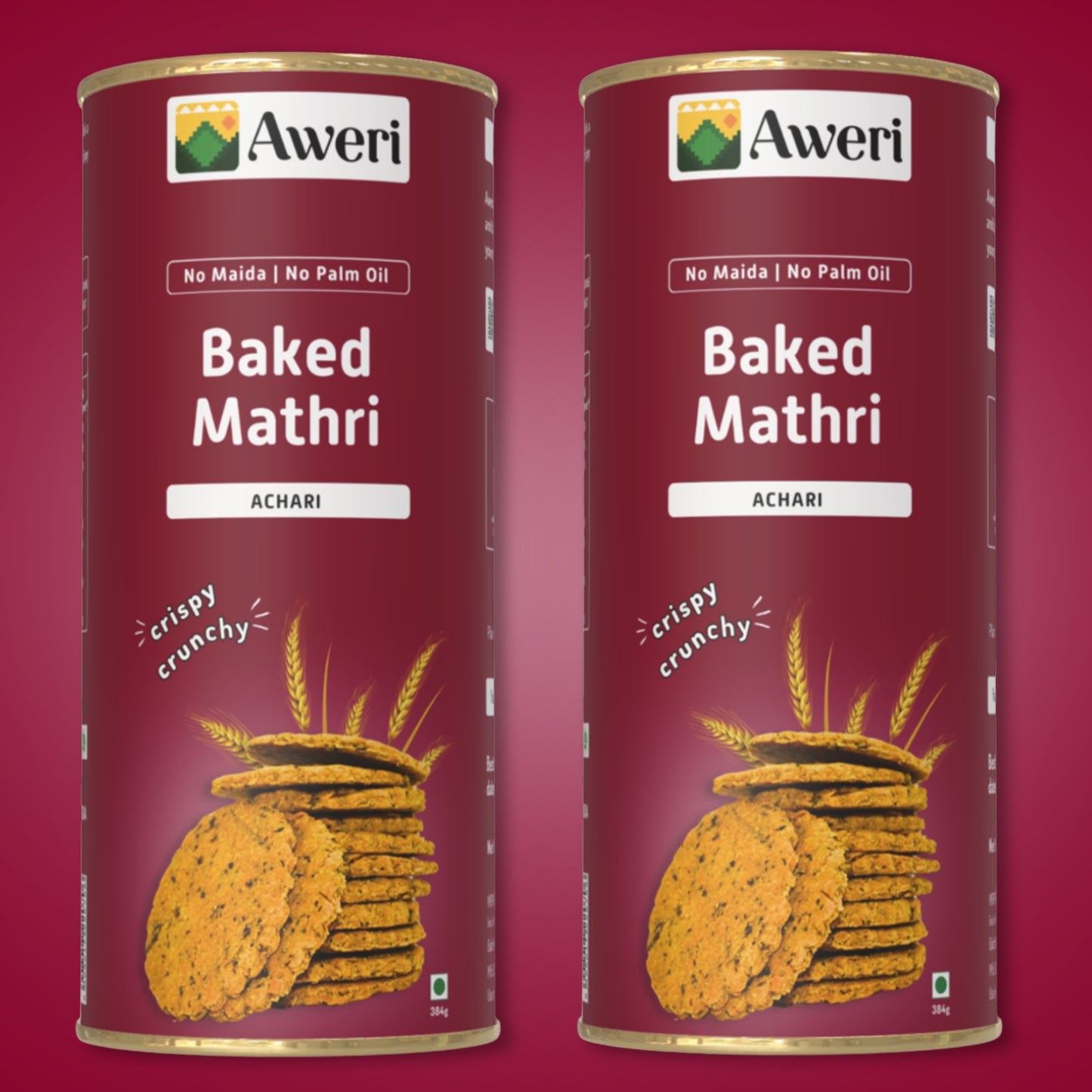 Baked Achari Mathri