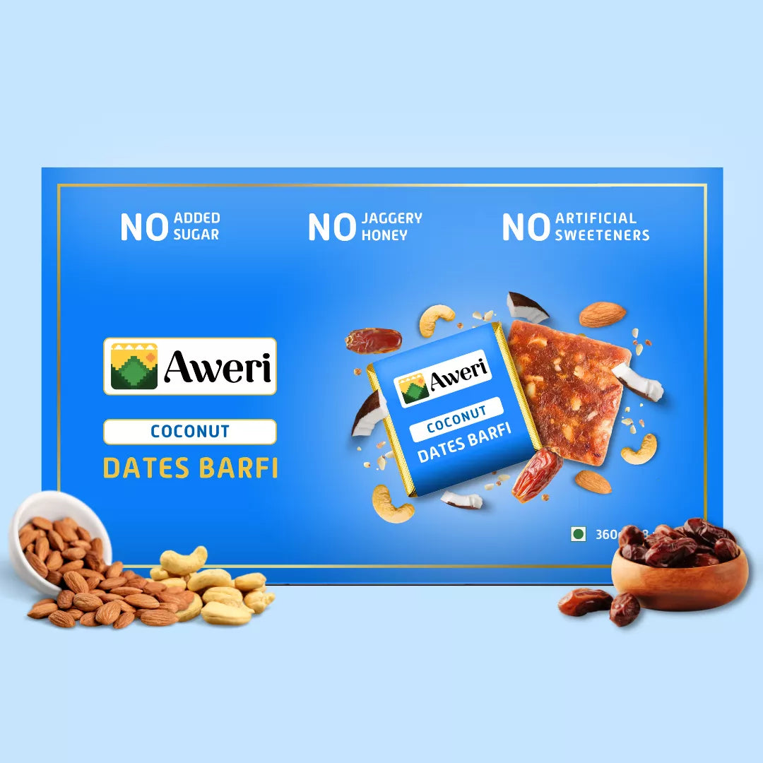 Coconut Dates Barfi