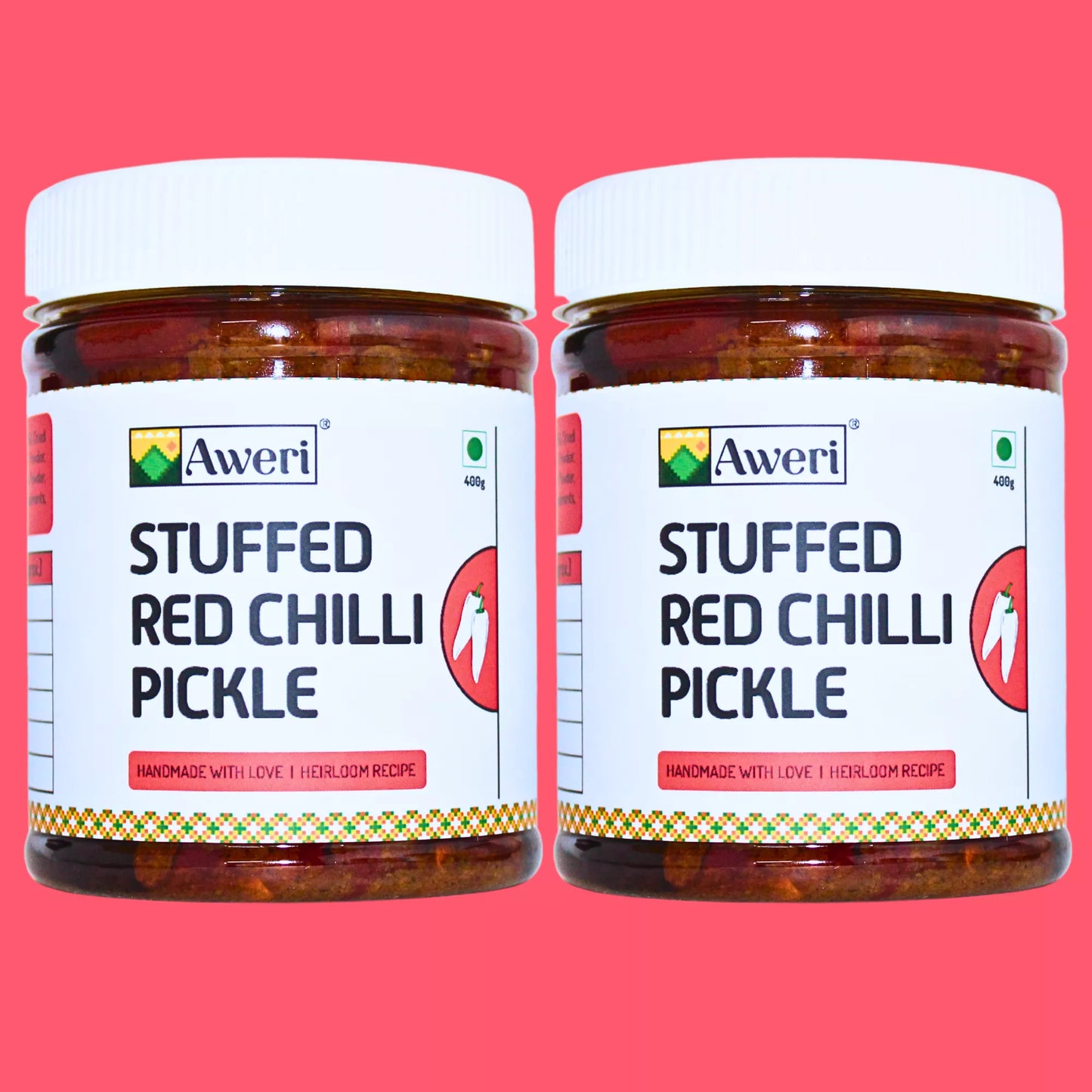 Stuffed Red Chilli Pickle