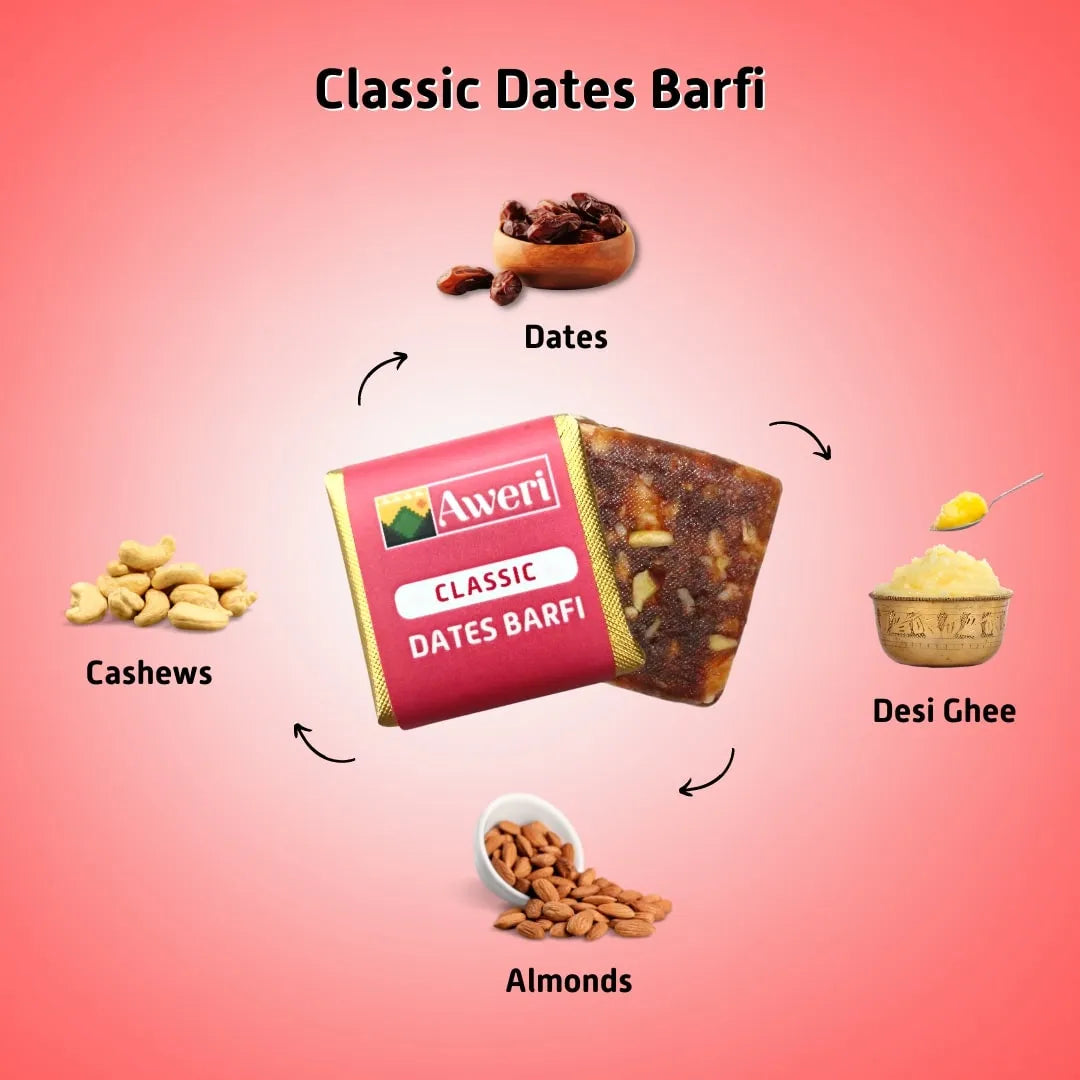 Original, Elaichi, Daalchini Dates Barfi