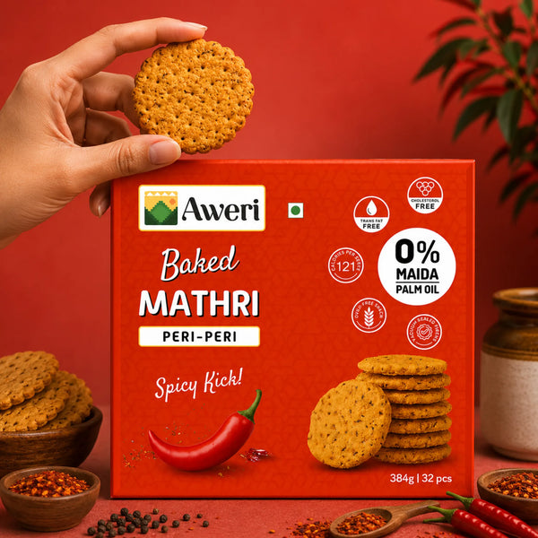 Baked Peri Peri Mathri