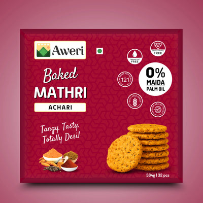 Baked Achari Mathri