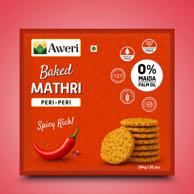 Baked Peri Peri Mathri
