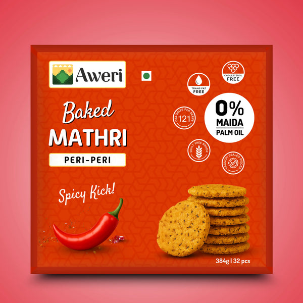 Baked Peri Peri Mathri
