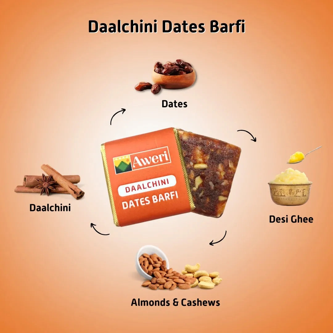Original, Elaichi, Daalchini Dates Barfi