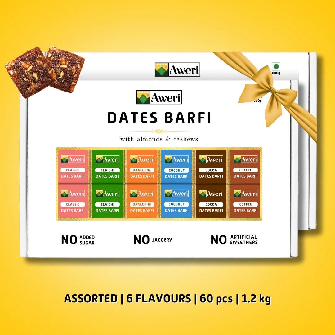 Dates Barfi Assorted Box (6 Flavours)