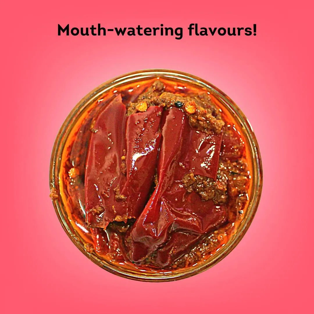 Stuffed Red Chilli Pickle