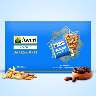 Coconut Dates Barfi