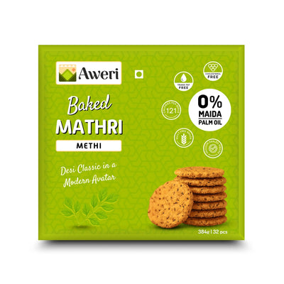 Baked Methi Mathri