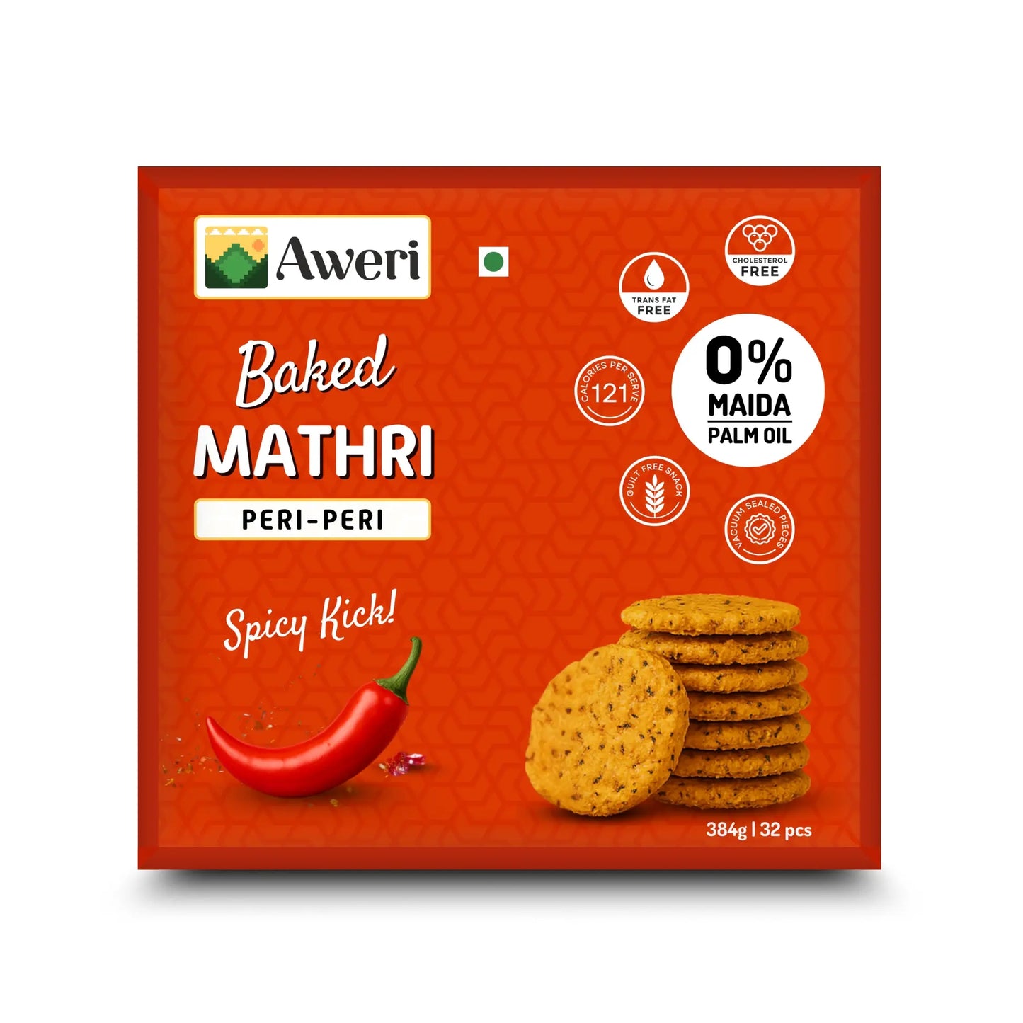 Baked Peri Peri Mathri