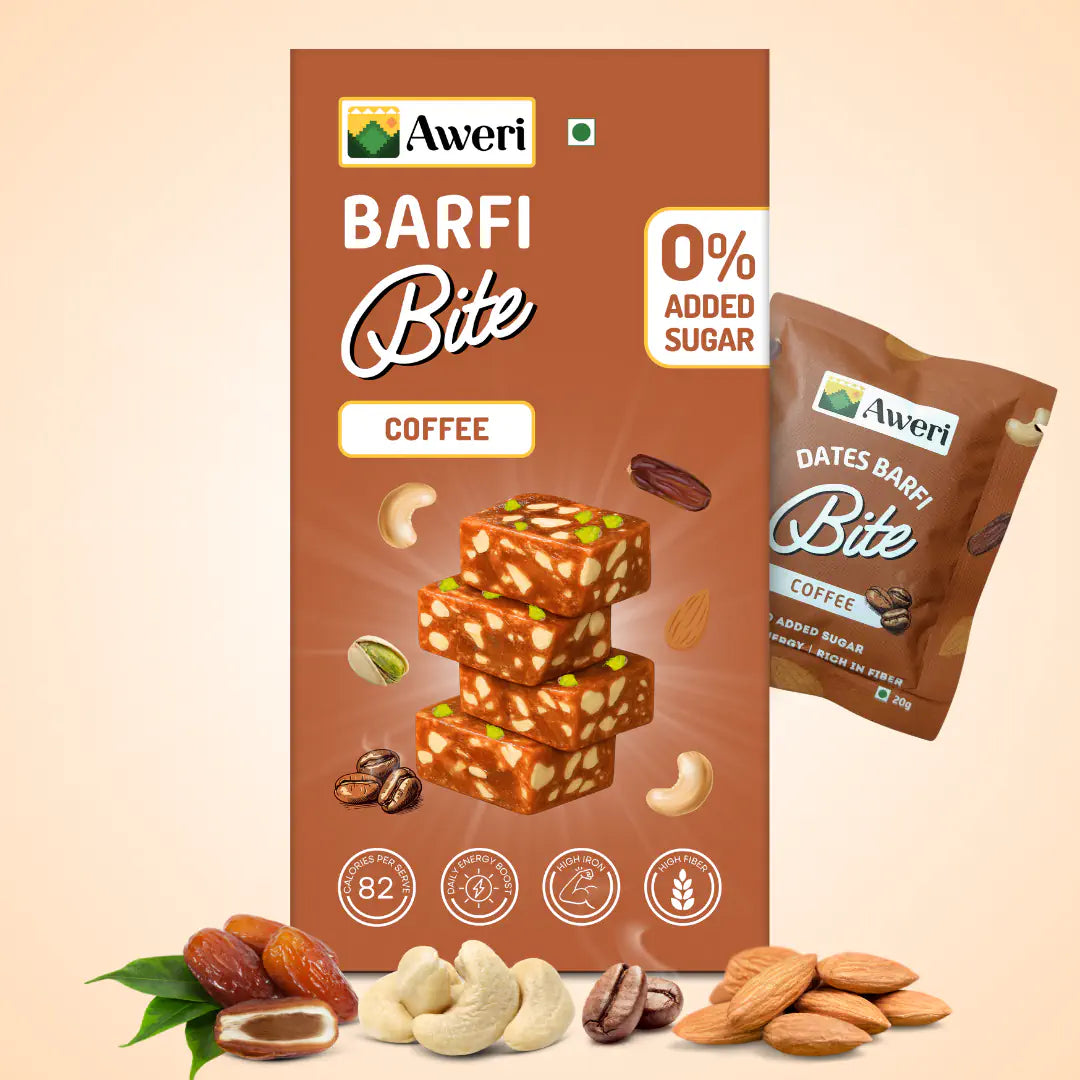 Dates Barfi Bite - Coffee
