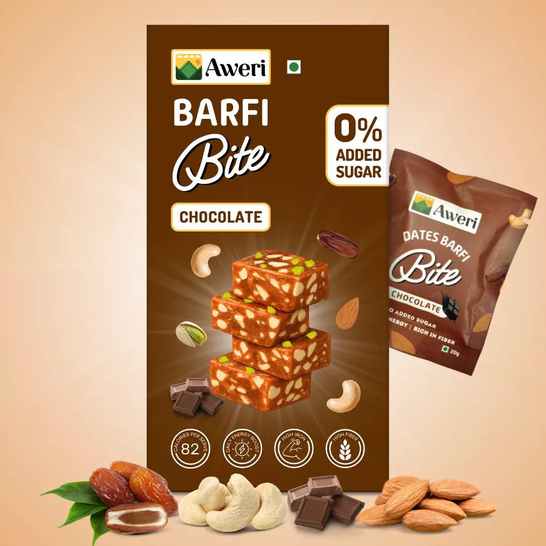 Dates Barfi Bite - Chocolate