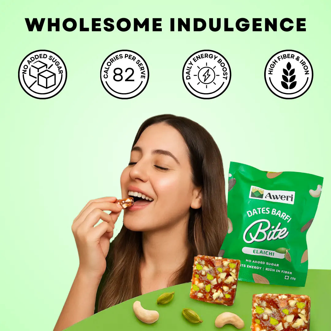 Dates Barfi Bite - Elaichi
