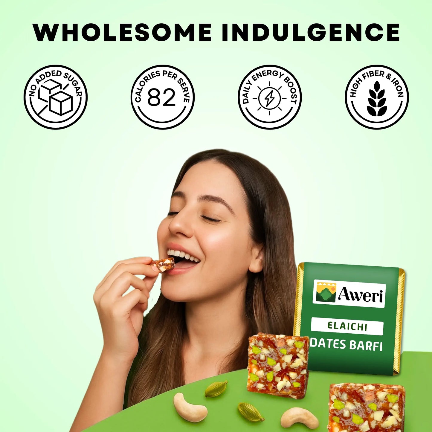 🌈 Holi Special Dates Barfi Bite Combo | All-in-One Festive Pack | 6 Delicious Flavours | Healthy No Added Sugar Sweets