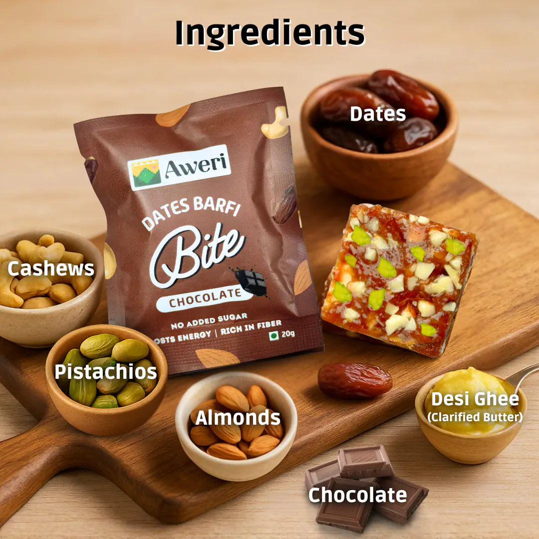 Dates Barfi Bite - Chocolate