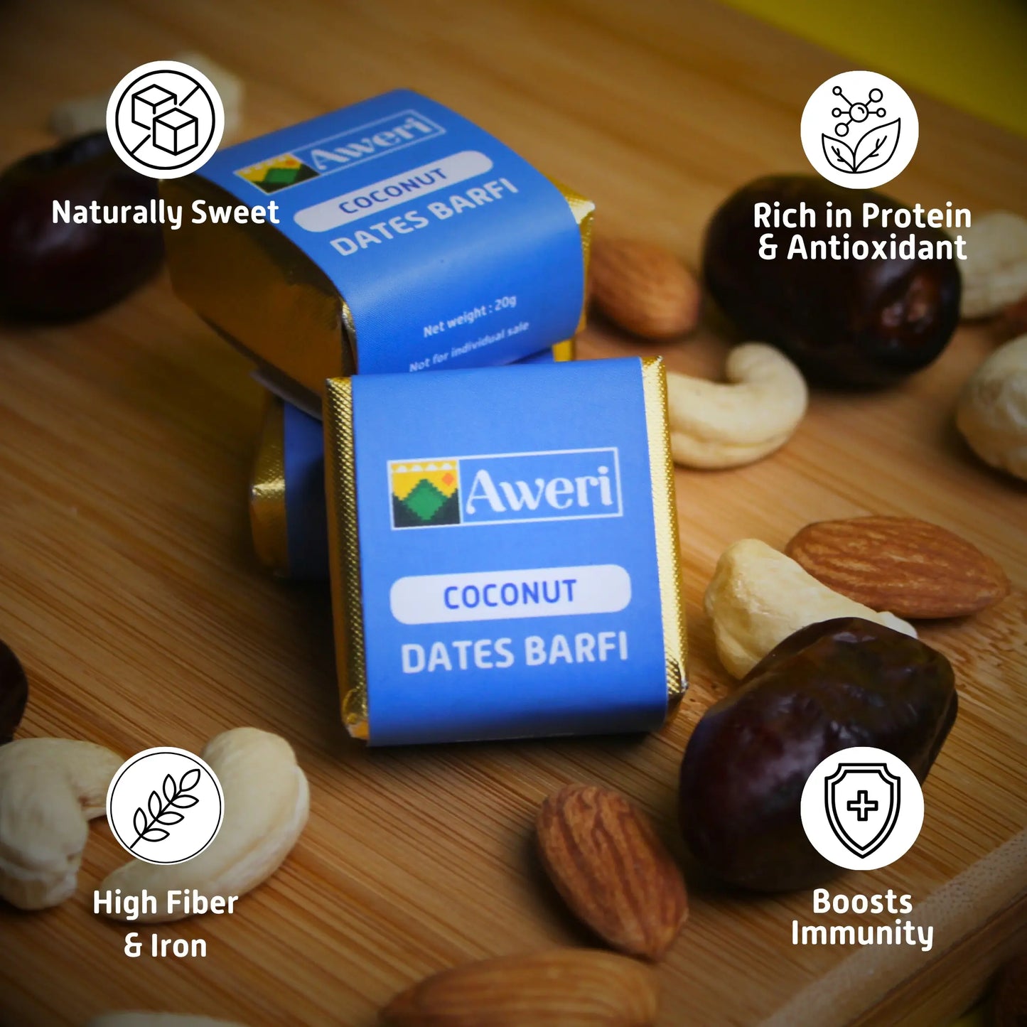 Coconut Dates Barfi