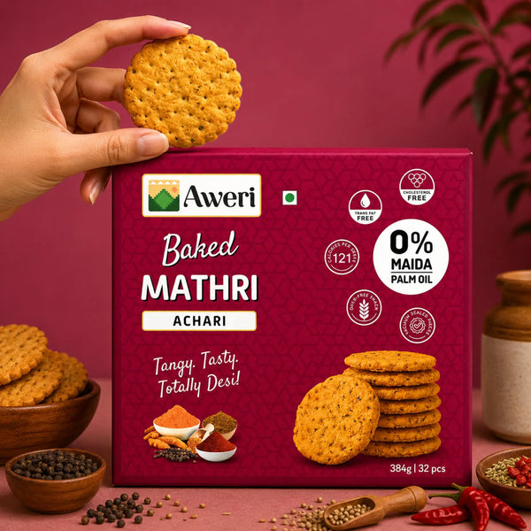 Baked Achari Mathri