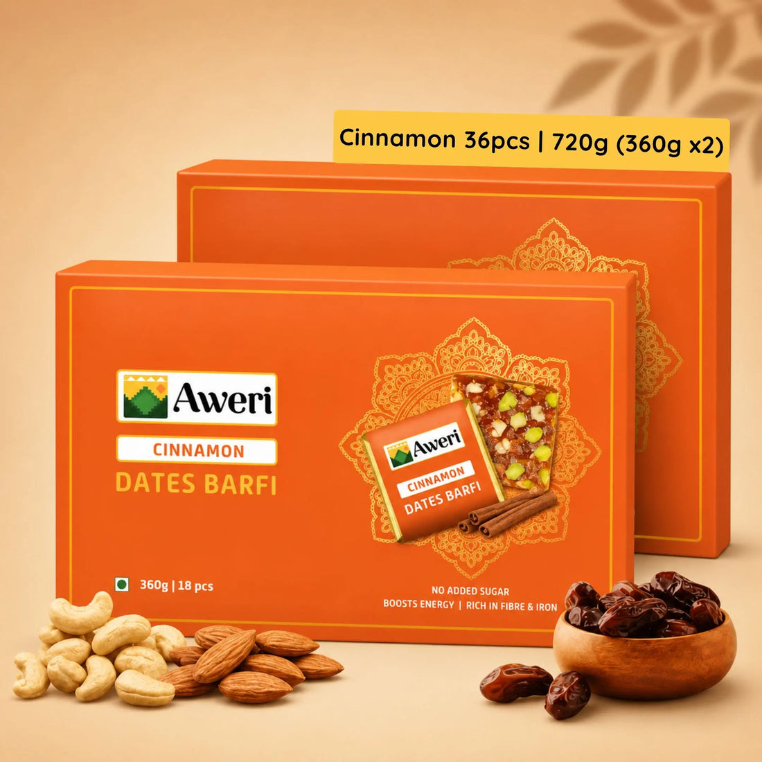 Cinnamon Dates Barfi