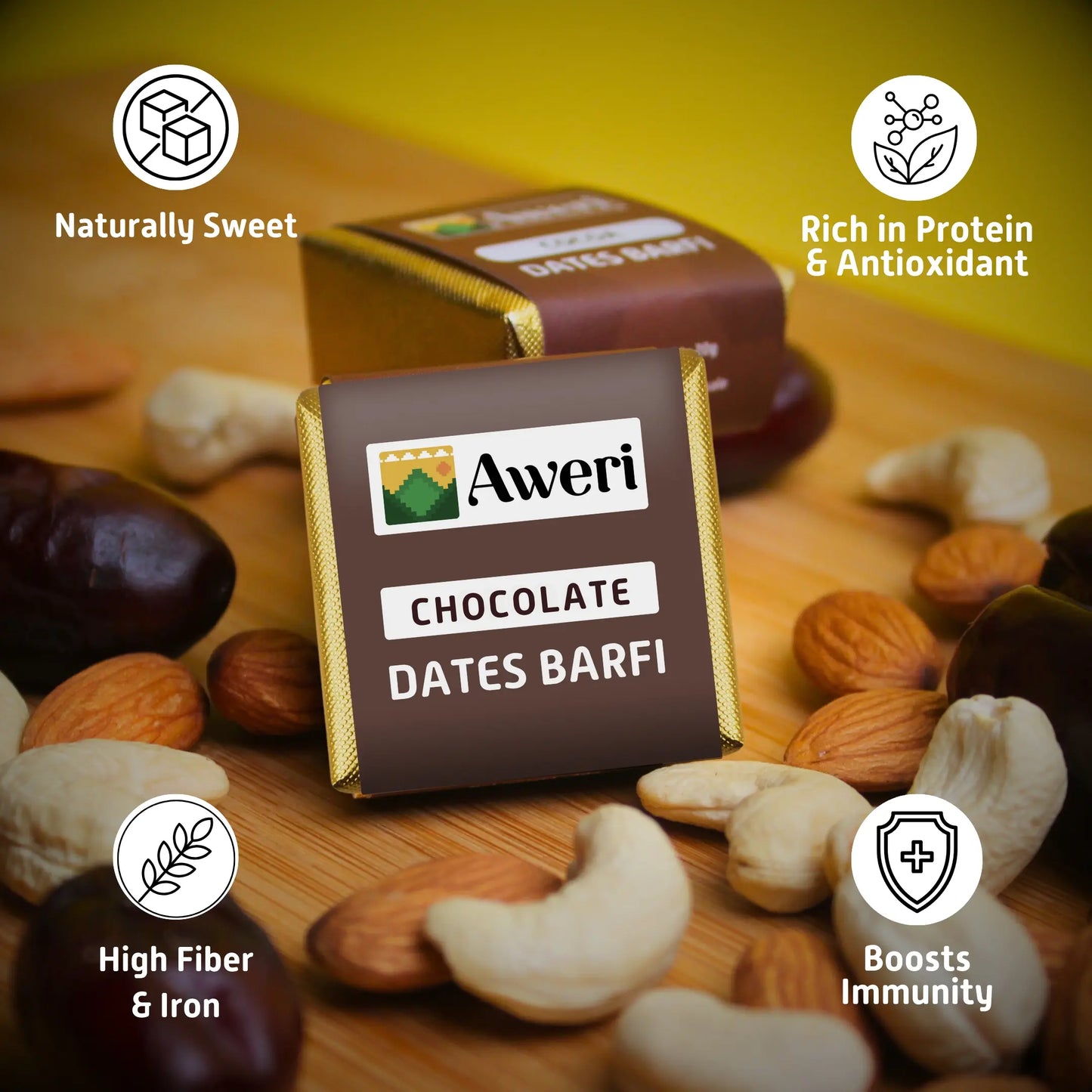 🌈 Holi Special Dates Barfi Bite Combo | All-in-One Festive Pack | 6 Delicious Flavours | Healthy No Added Sugar Sweets