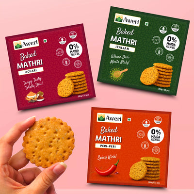 Achari, Peri-Peri, Italian Mathri Combo