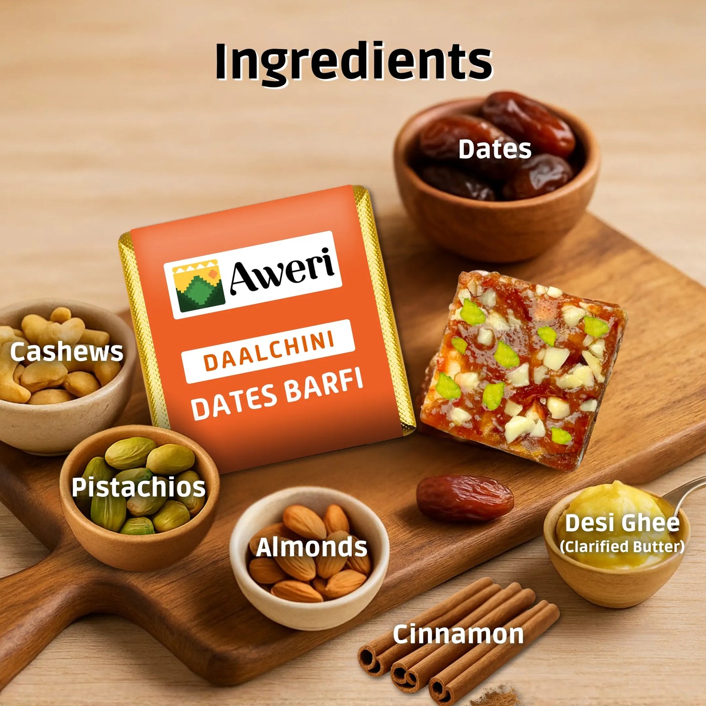 🌈 Holi Special Dates Barfi Bite Combo | All-in-One Festive Pack | 6 Delicious Flavours | Healthy No Added Sugar Sweets