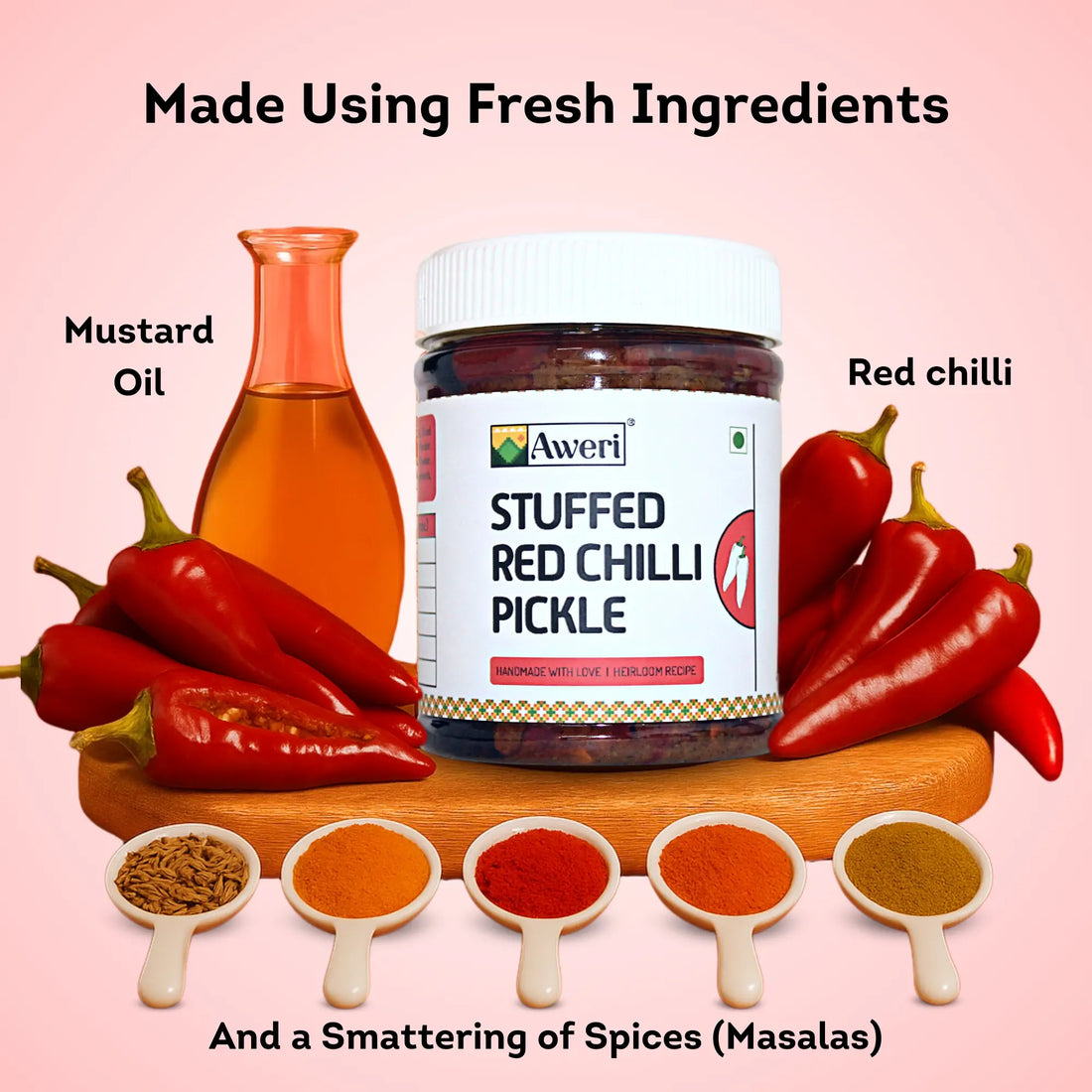 Stuffed Red Chilli Pickle