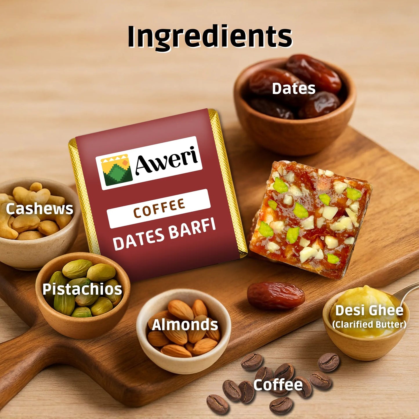 🌈 Holi Special Dates Barfi Bite Combo | All-in-One Festive Pack | 6 Delicious Flavours | Healthy No Added Sugar Sweets