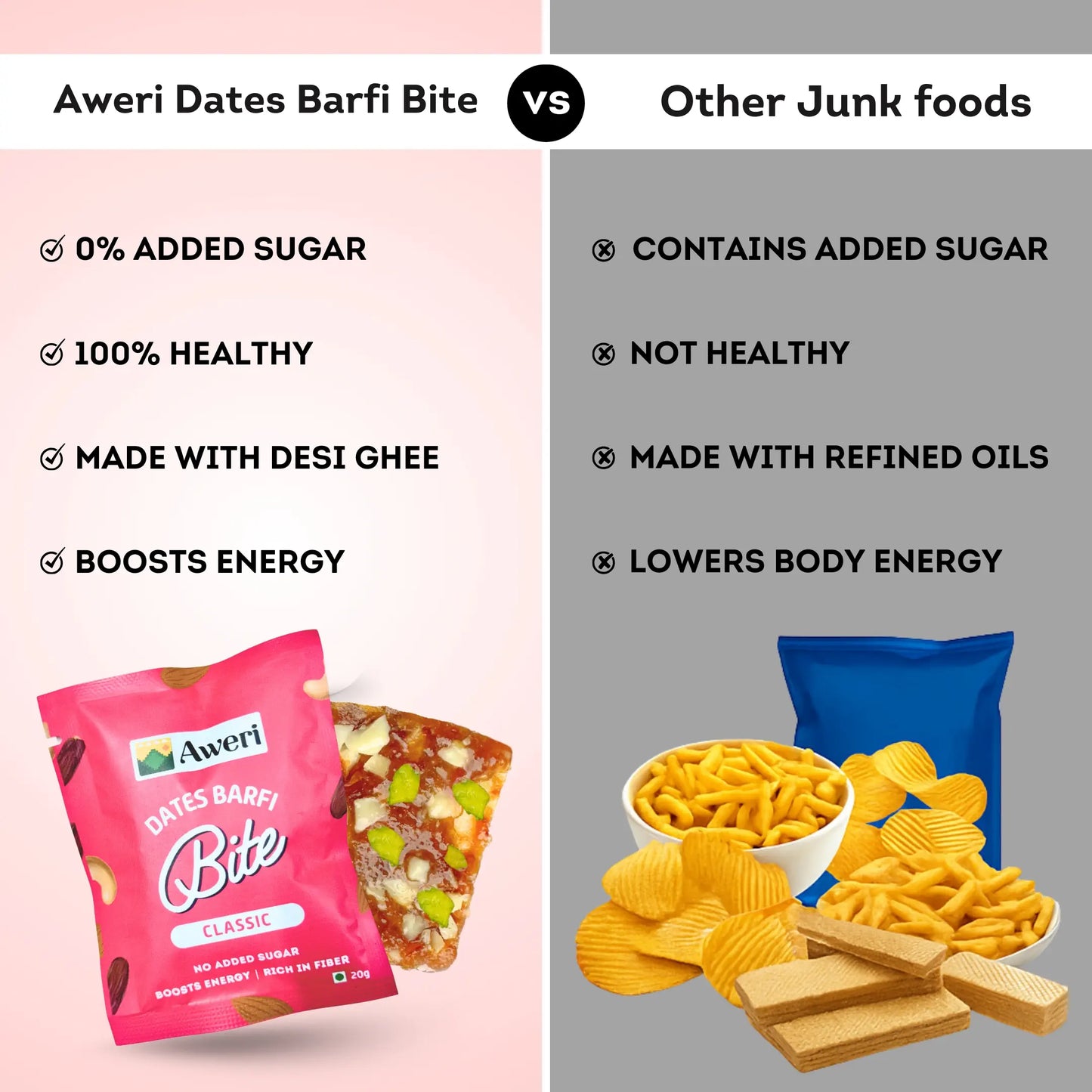 Dates Barfi Bite - Classic