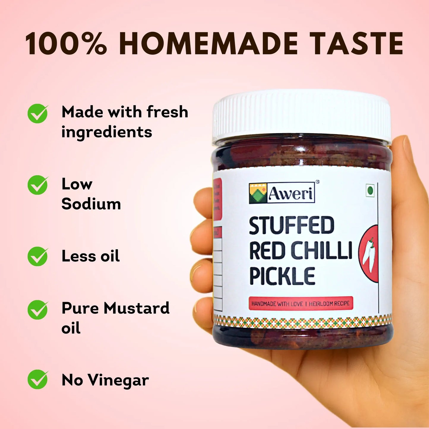 Stuffed Red Chilli Pickle