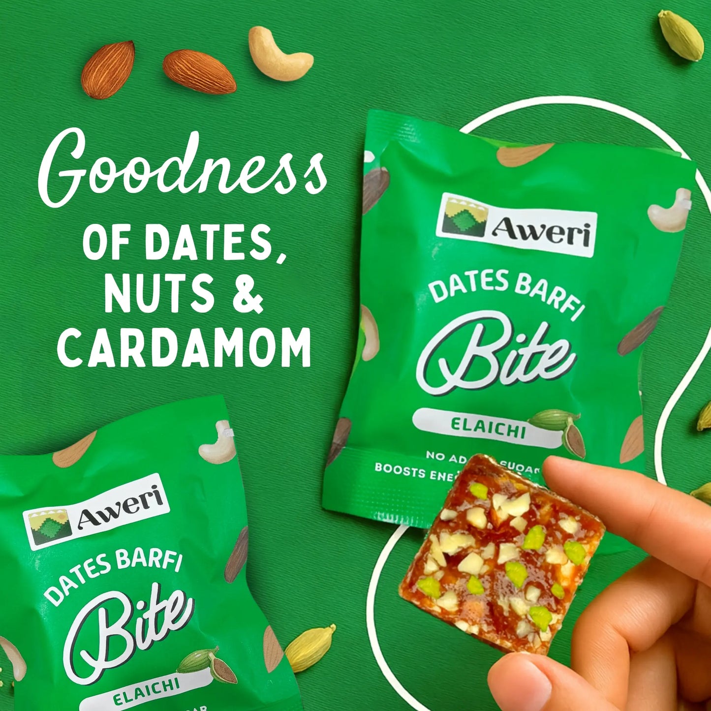 Dates Barfi Bite - Elaichi