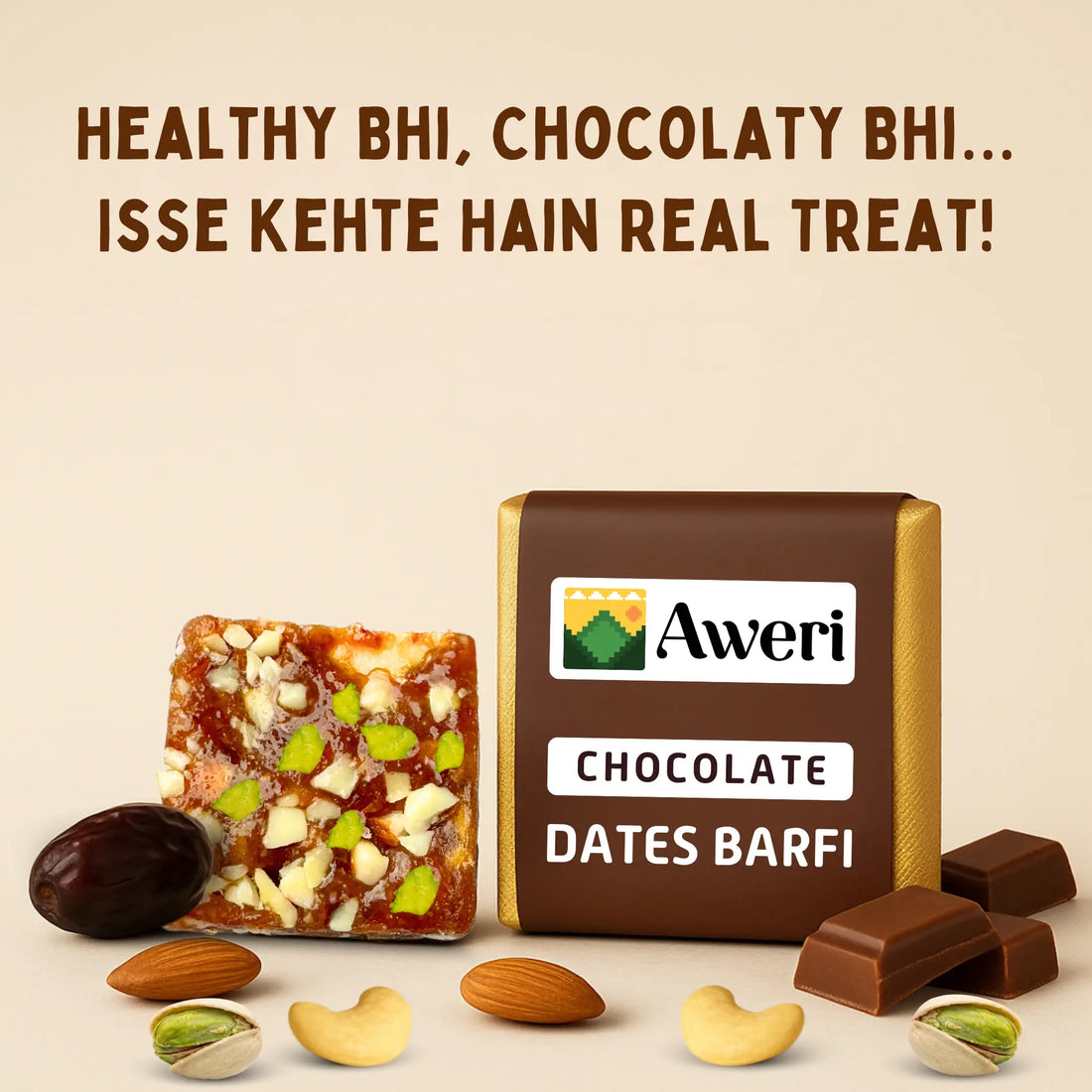 Chocolate Dates Barfi