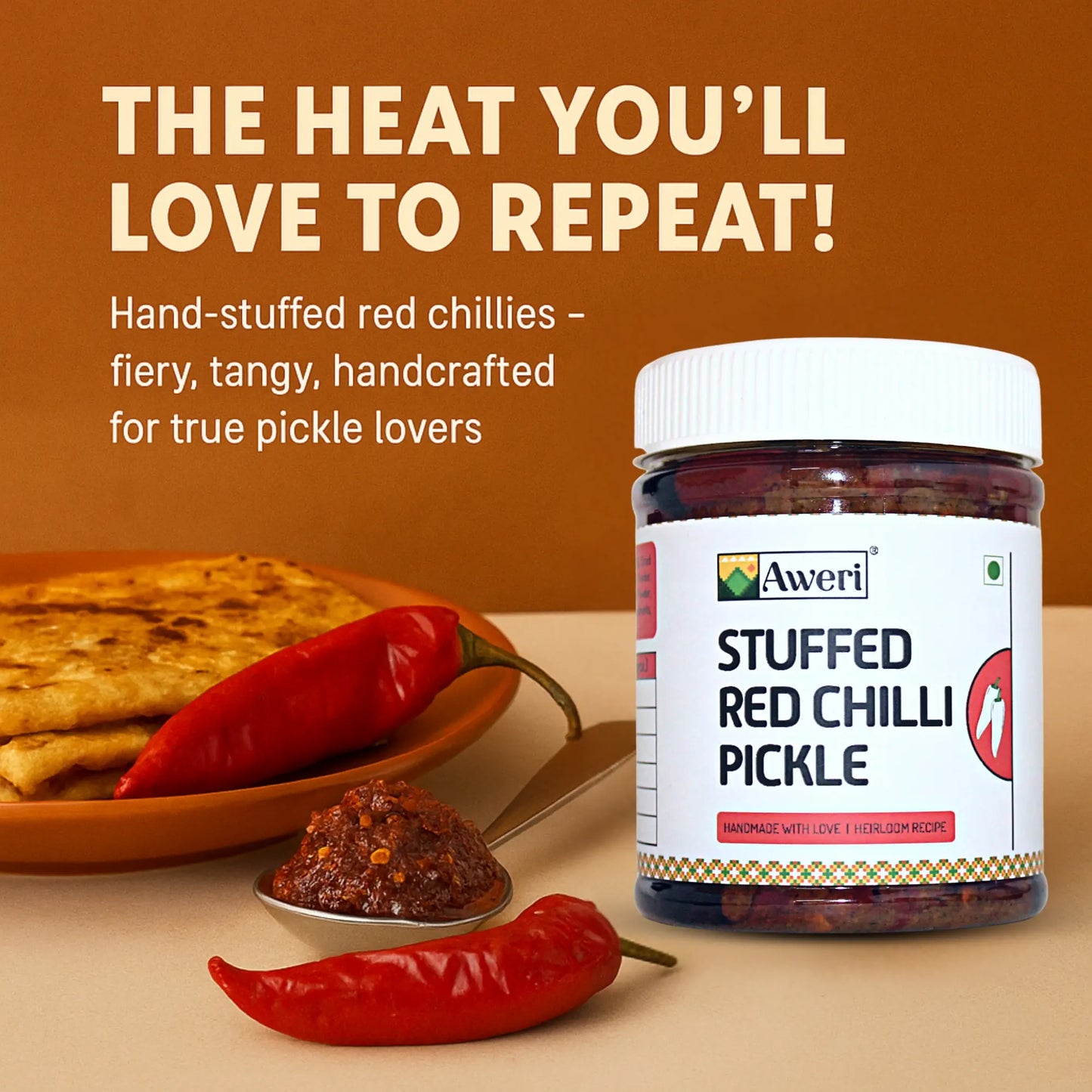 Stuffed Red Chilli Pickle