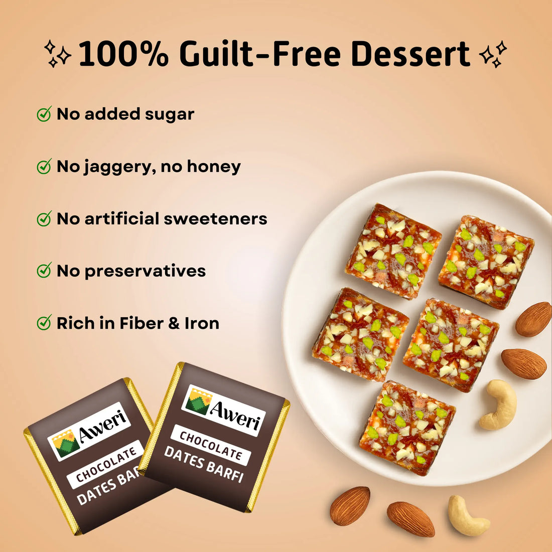 Chocolate Dates Barfi
