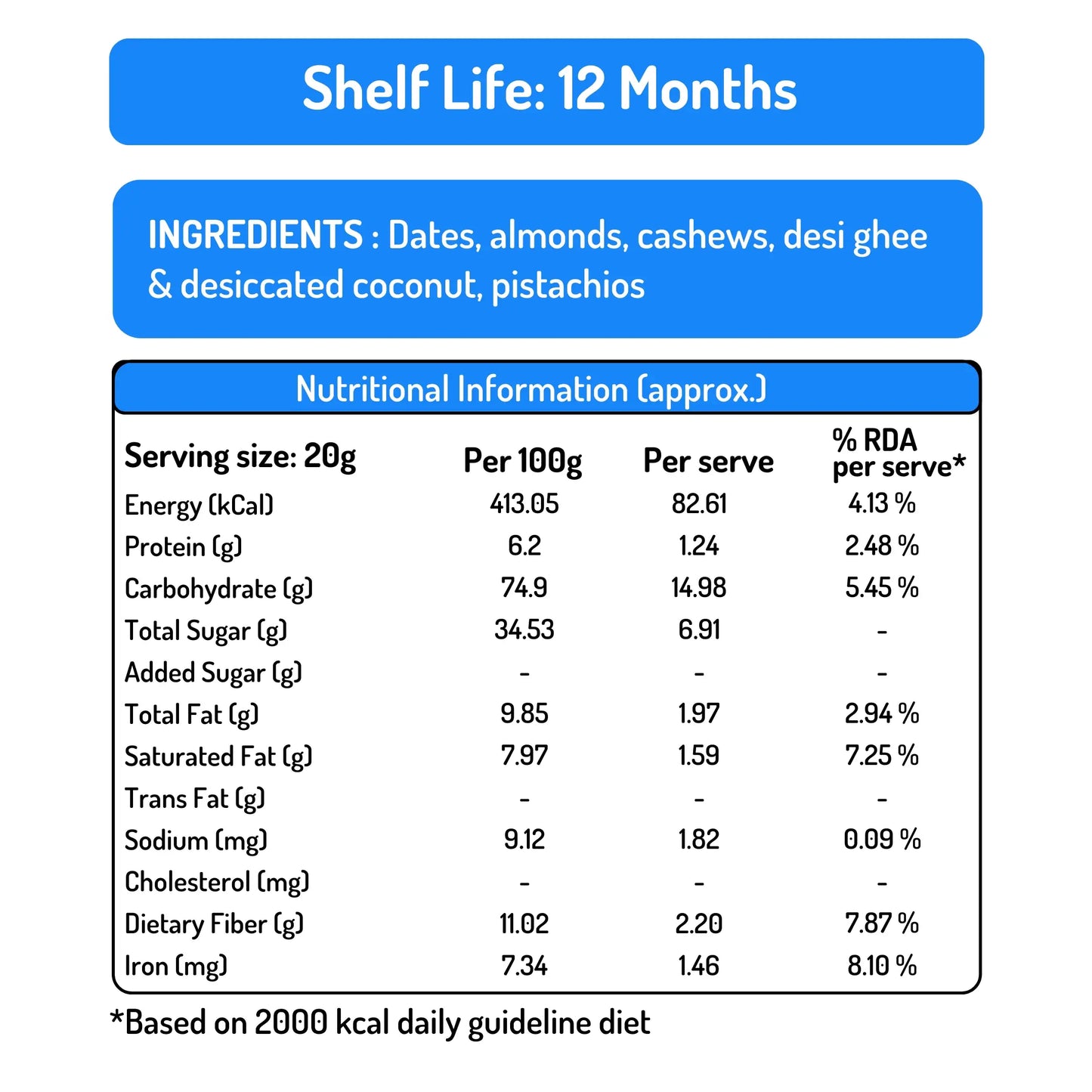 🌈 Holi Special Dates Barfi Bite Combo | All-in-One Festive Pack | 6 Delicious Flavours | Healthy No Added Sugar Sweets