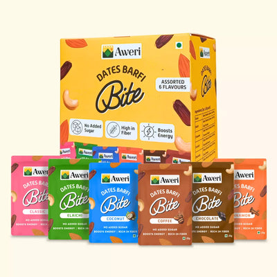 Dates Barfi Bite - Assorted | 6 Flavours | Pouches