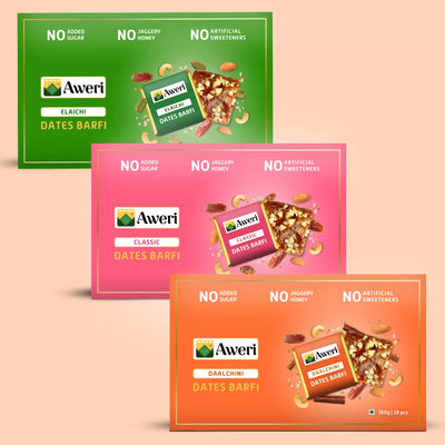 Classic, Elaichi, Daalchini Dates Barfi