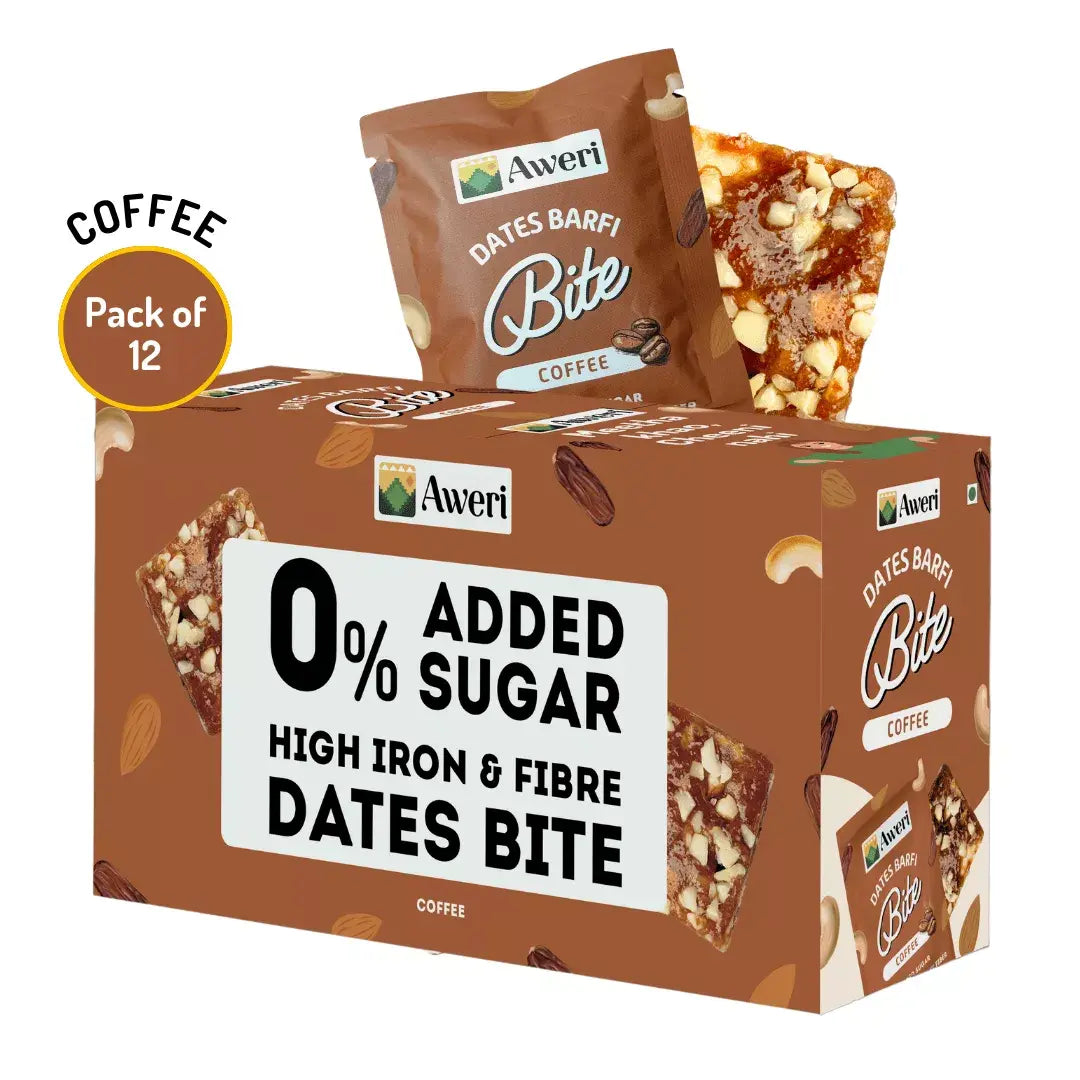 Dates Barfi Bite - Coffee