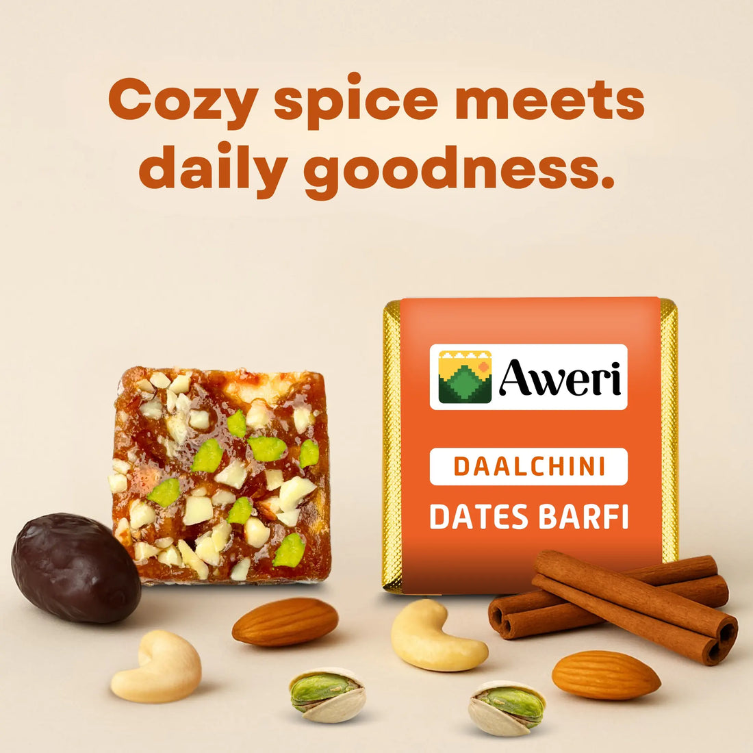 Cinnamon Dates Barfi