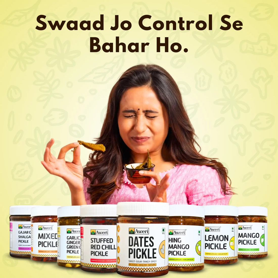Garlic Ginger Green Chilli Pickle