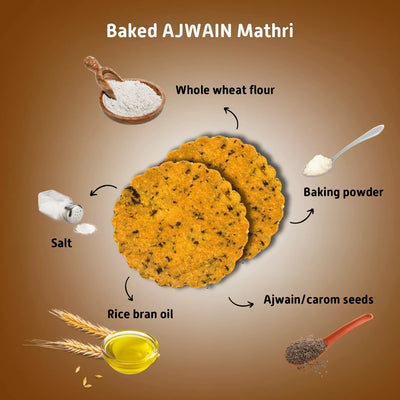 Baked Ajwain Mathri