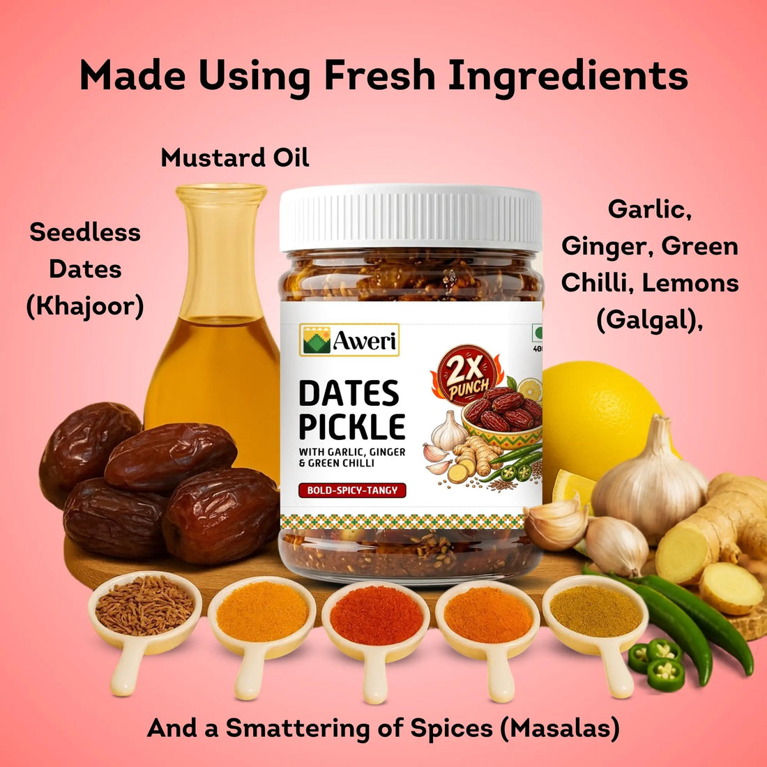 Dates Pickle 2X Punch