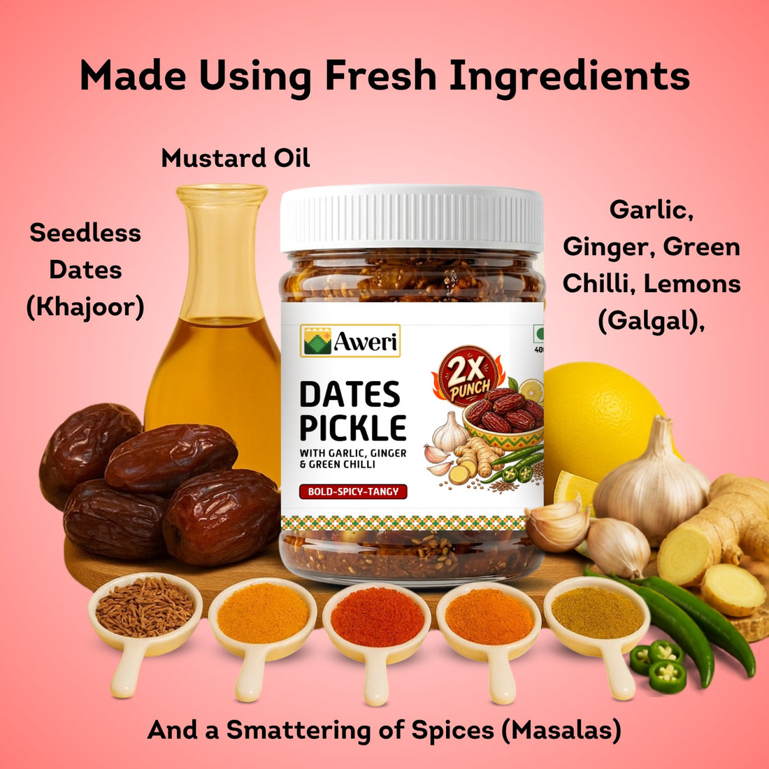 Dates Pickle 2X Punch