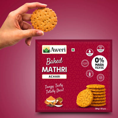 Baked Achari Mathri