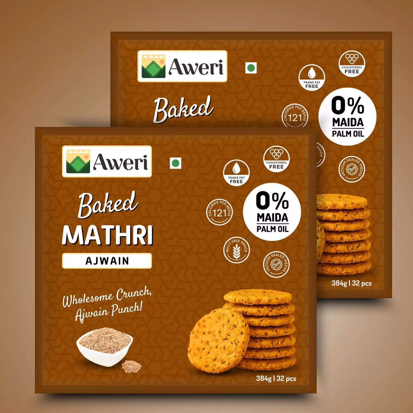 Baked Ajwain Mathri