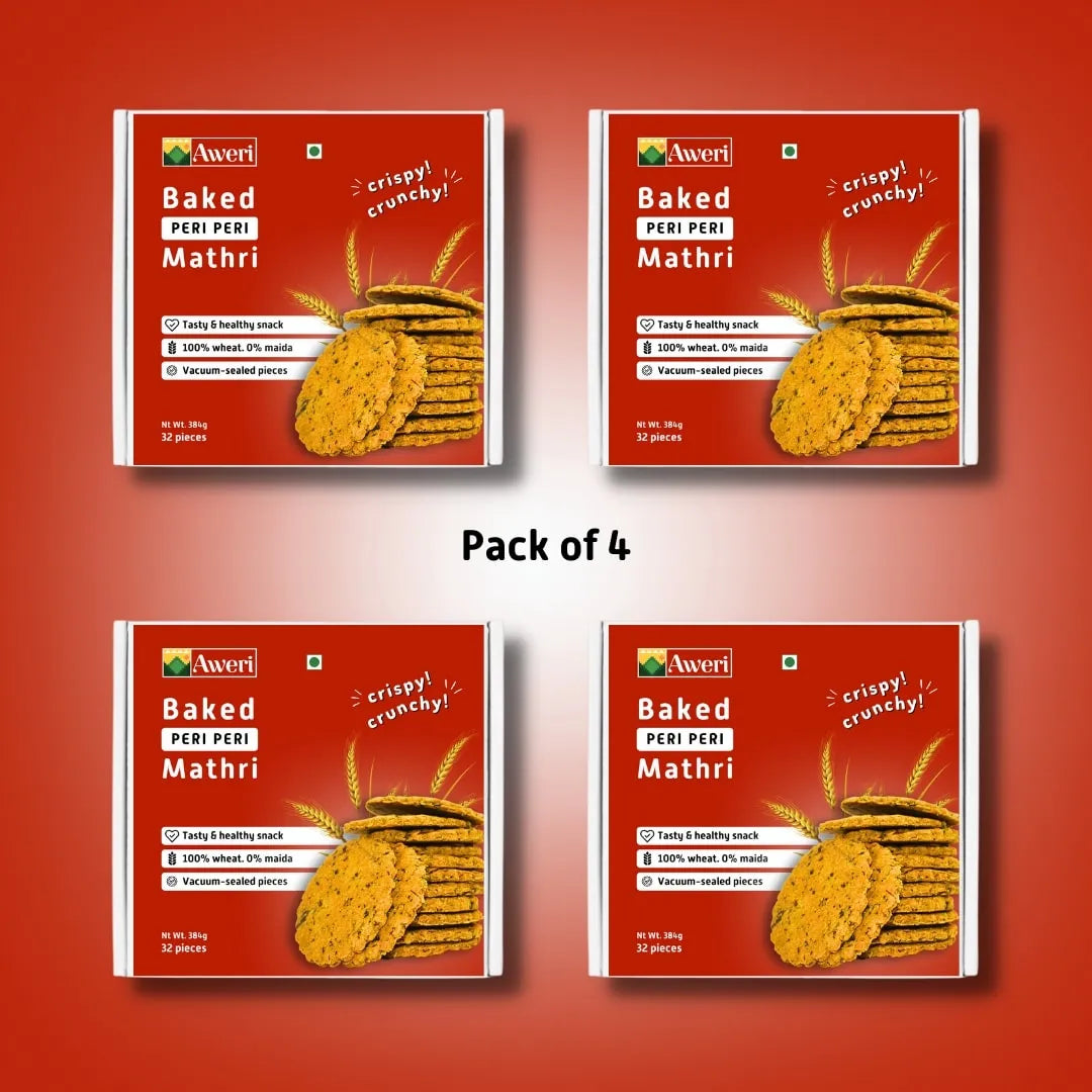 Packed Mathri Baked Peri Peri Mathri – Aweri
