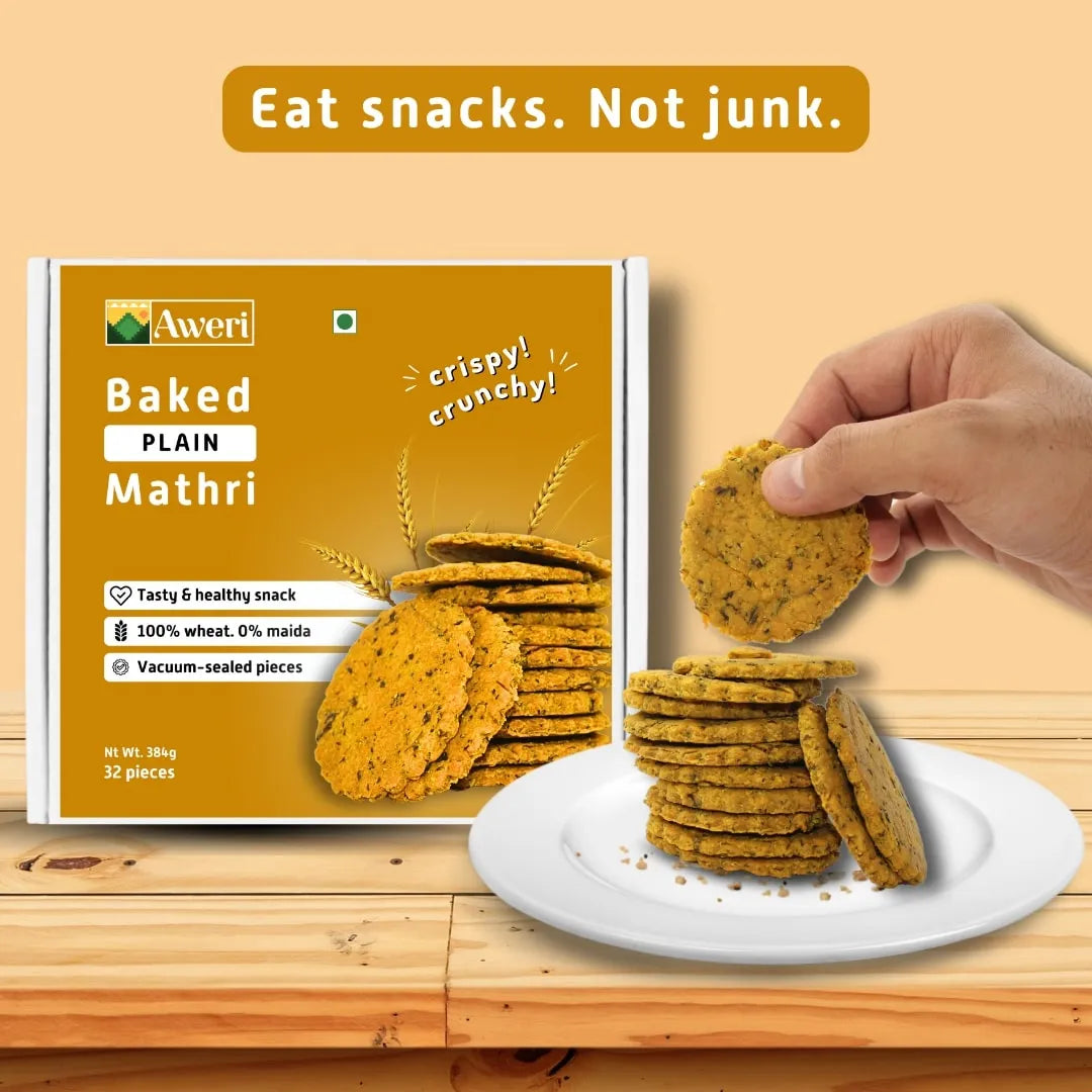 Baked Plain Mathri – Aweri