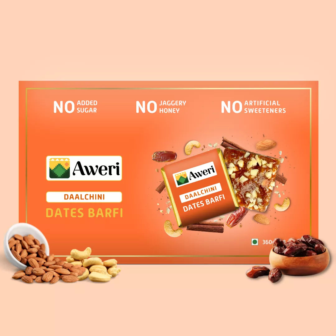 Classic, Elaichi, Daalchini Dates Barfi
