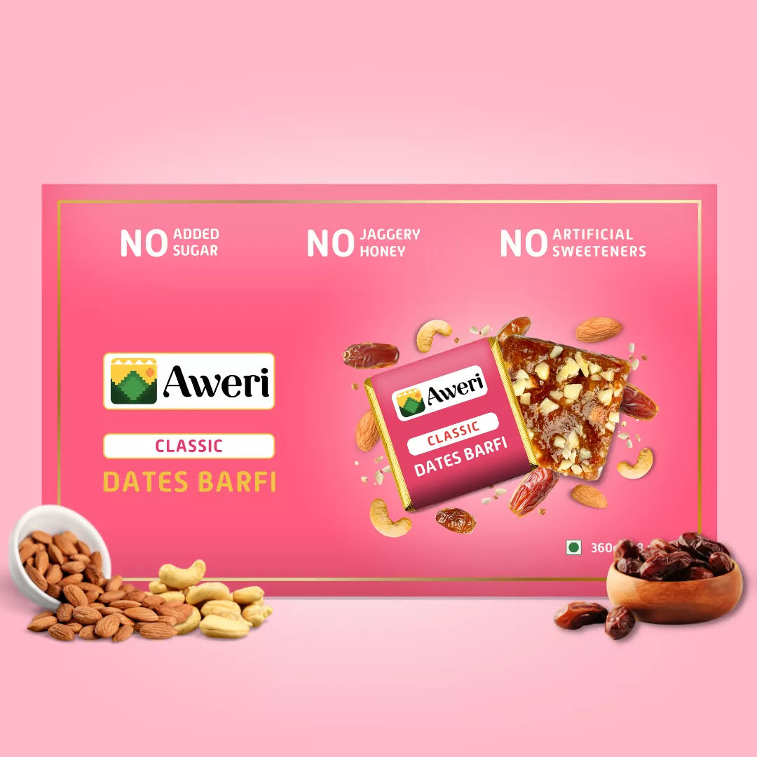 Classic, Elaichi, Daalchini Dates Barfi