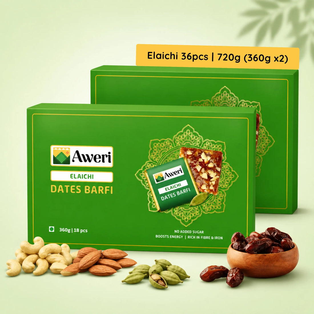 Elaichi Dates Barfi